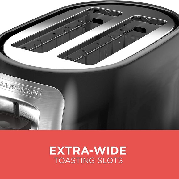 BLACK+DECKER 2-Slice Extra-Wide Slots Toaster - Picture 5 of 9